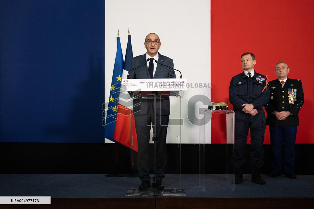 Installation of GIGN new commander Benoit Villeminoz - Versailles