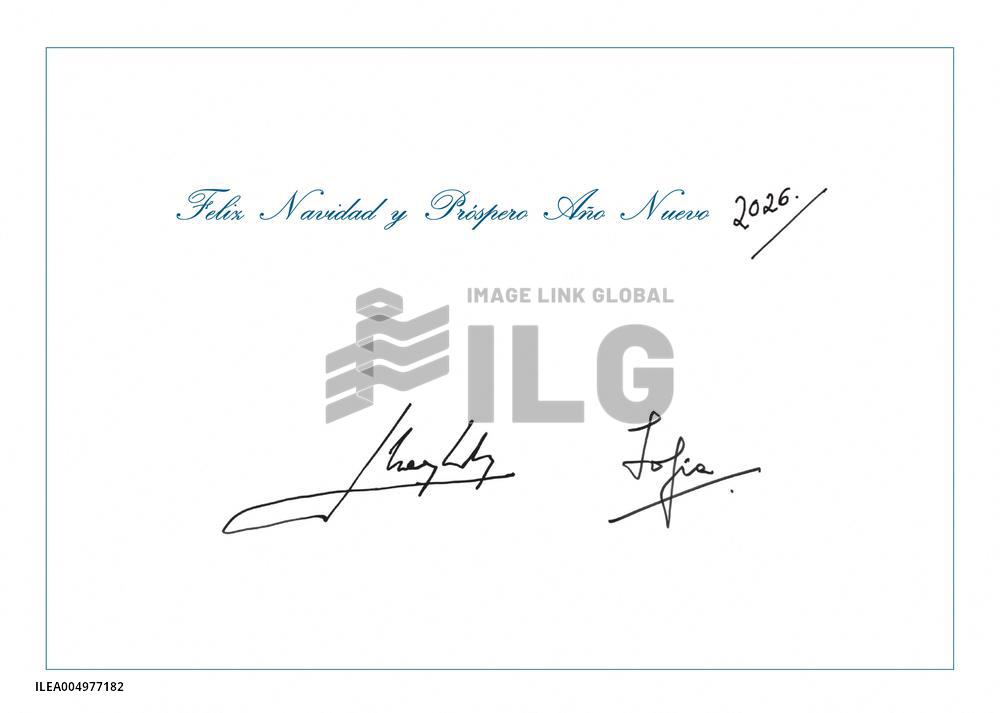 Spanish Royal Family Christmas Greetings - Madrid