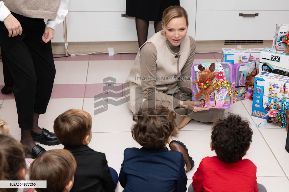 NO TABLOIDS - Christmas Gifts Distribution at Monaco Ree Cross Nursery