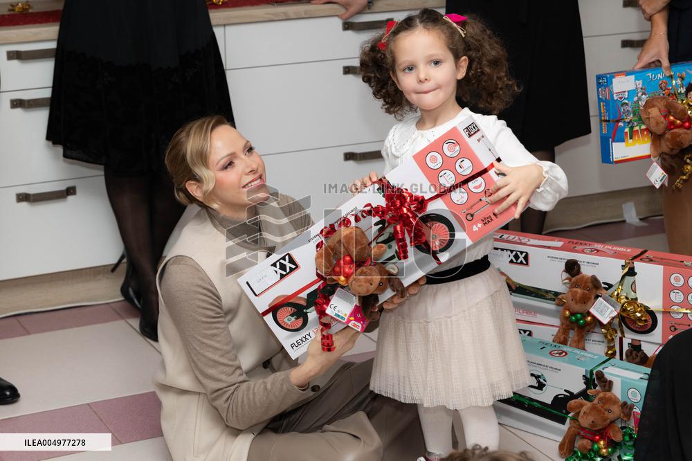 NO TABLOIDS - Christmas Gifts Distribution at Monaco Ree Cross Nursery