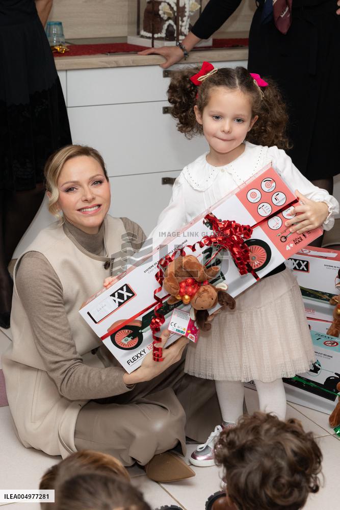 NO TABLOIDS - Christmas Gifts Distribution at Monaco Ree Cross Nursery