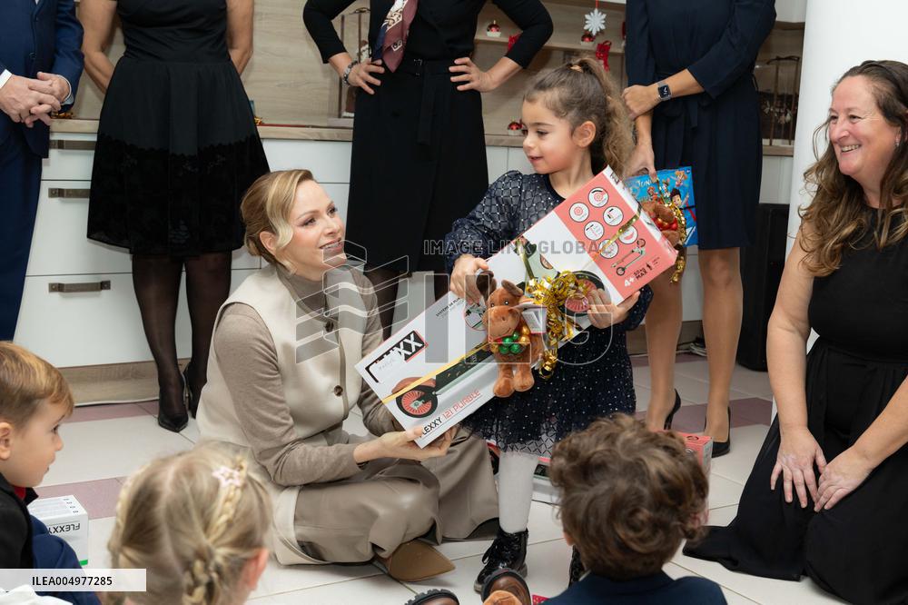 NO TABLOIDS - Christmas Gifts Distribution at Monaco Ree Cross Nursery