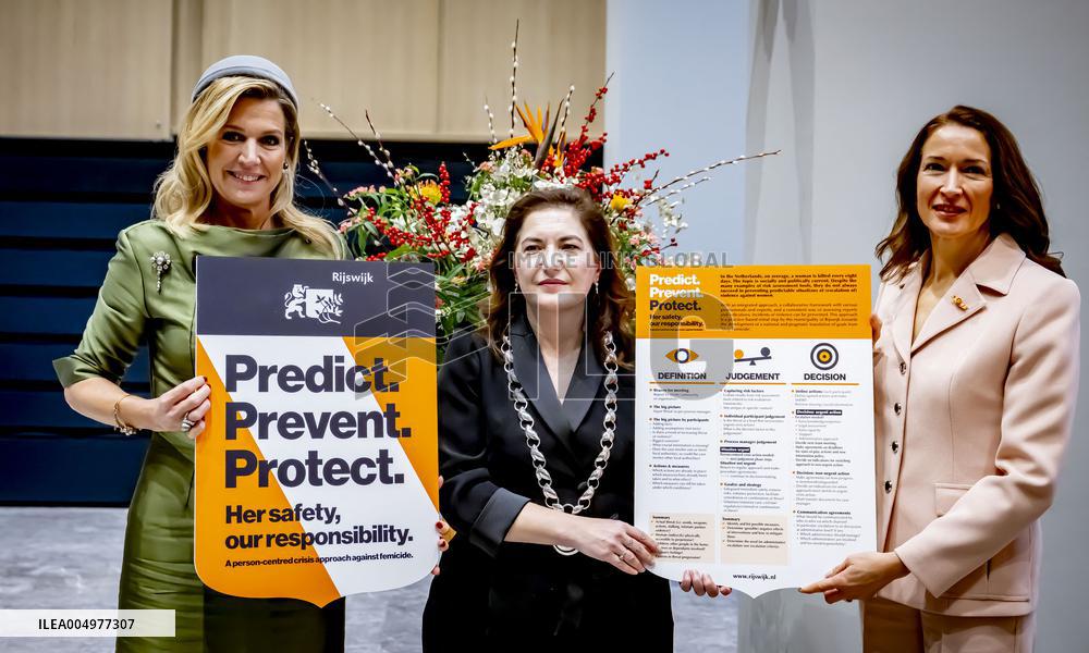 Queen Maxima and Innes-Stubb Meet Victims Relatives on Femicide - Netherlands