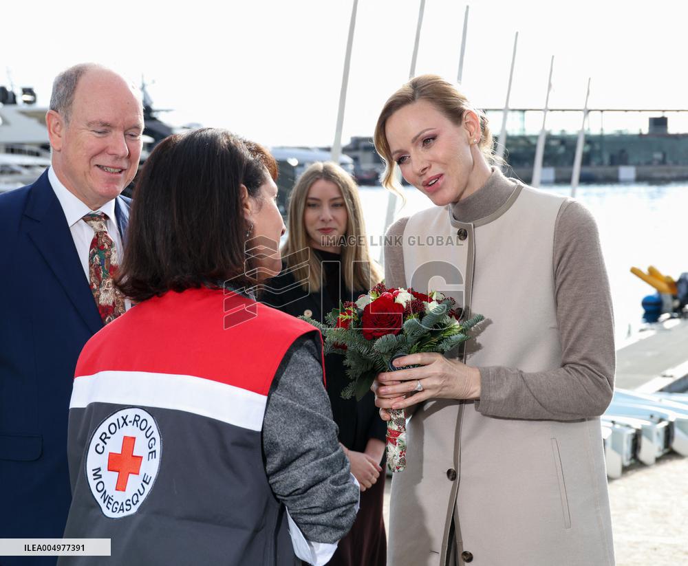 NO TABLOIDS - Prince Albert And Princess Charlene With Elders at Red Cross Monegasque Event - Monaco