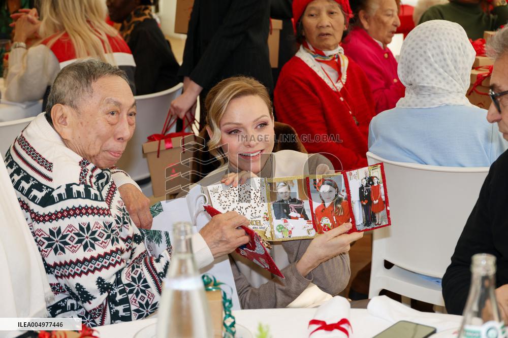 NO TABLOIDS - Prince Albert And Princess Charlene With Elders at Red Cross Monegasque Event - Monaco