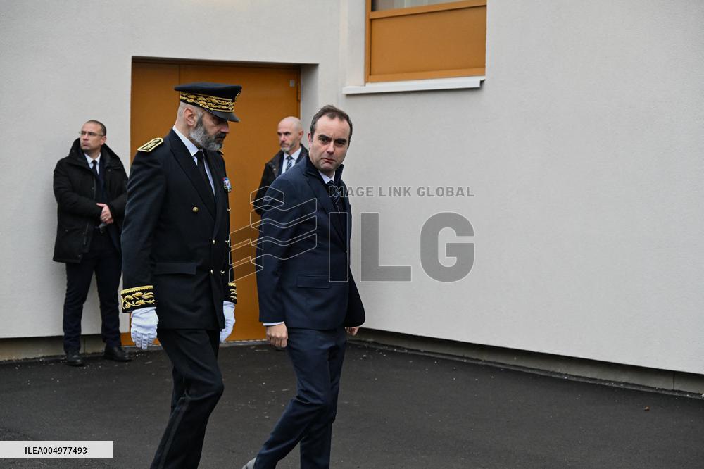 French Prime Minister Attends School Inauguration - Rugles