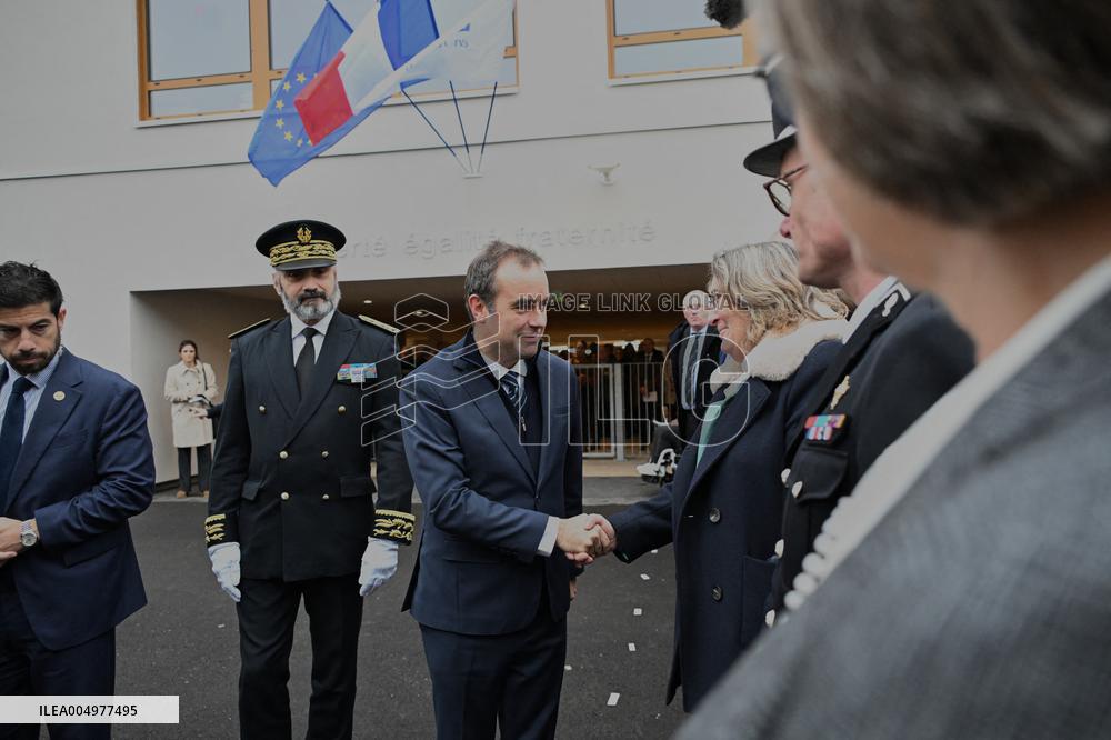 French Prime Minister Attends School Inauguration - Rugles