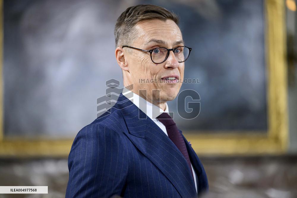 Royals at Government Lunch on Finnish President's State Visit - Netherlands