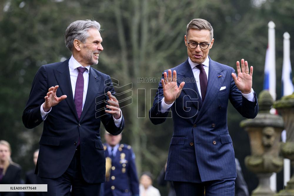 Royals at Government Lunch on Finnish President's State Visit - Netherlands