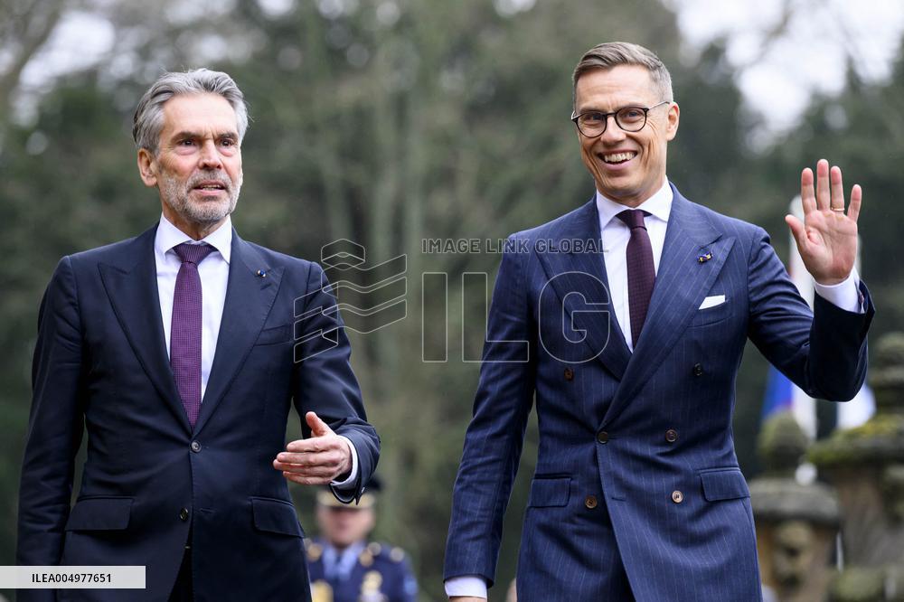 Royals at Government Lunch on Finnish President's State Visit - Netherlands