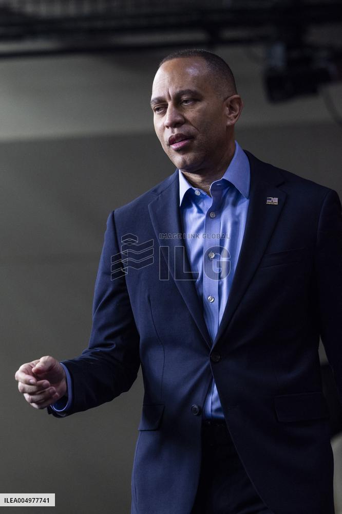 Leader Jeffries speaks on health care in the US Capitol