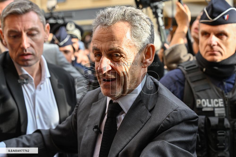Nicolas Sarkozy At Public Book Signing - France