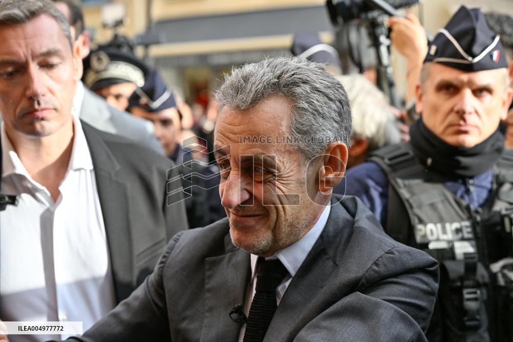 Nicolas Sarkozy At Public Book Signing - France
