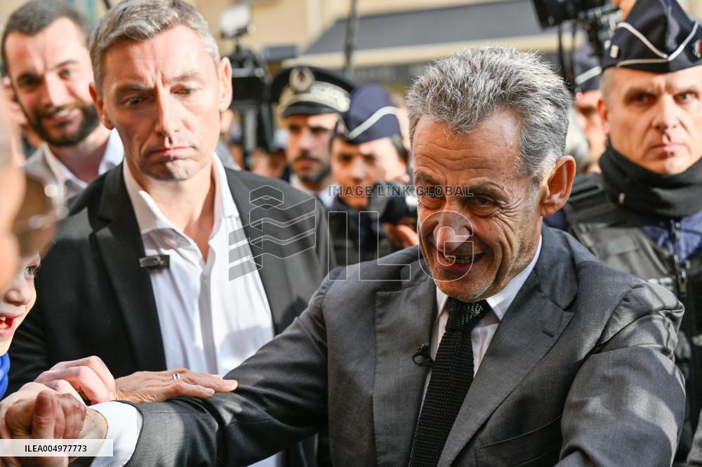 Nicolas Sarkozy At Public Book Signing - France