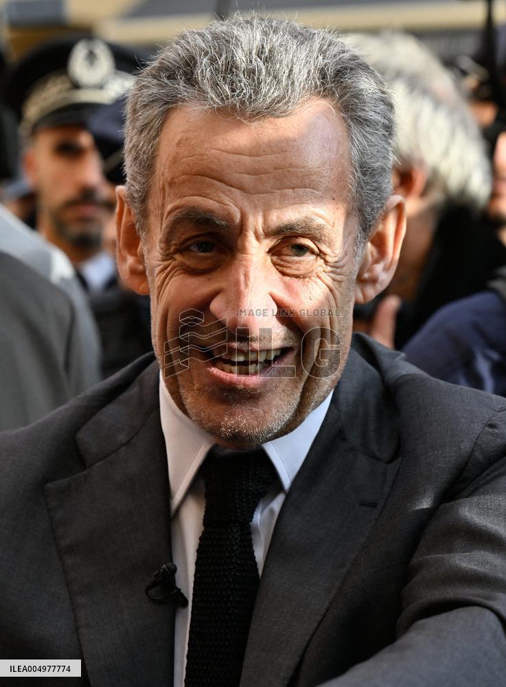 Nicolas Sarkozy At Public Book Signing - France