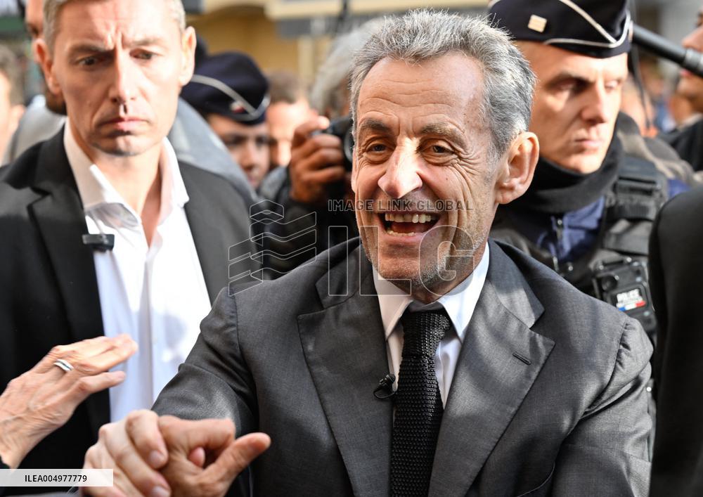 Nicolas Sarkozy At Public Book Signing - France