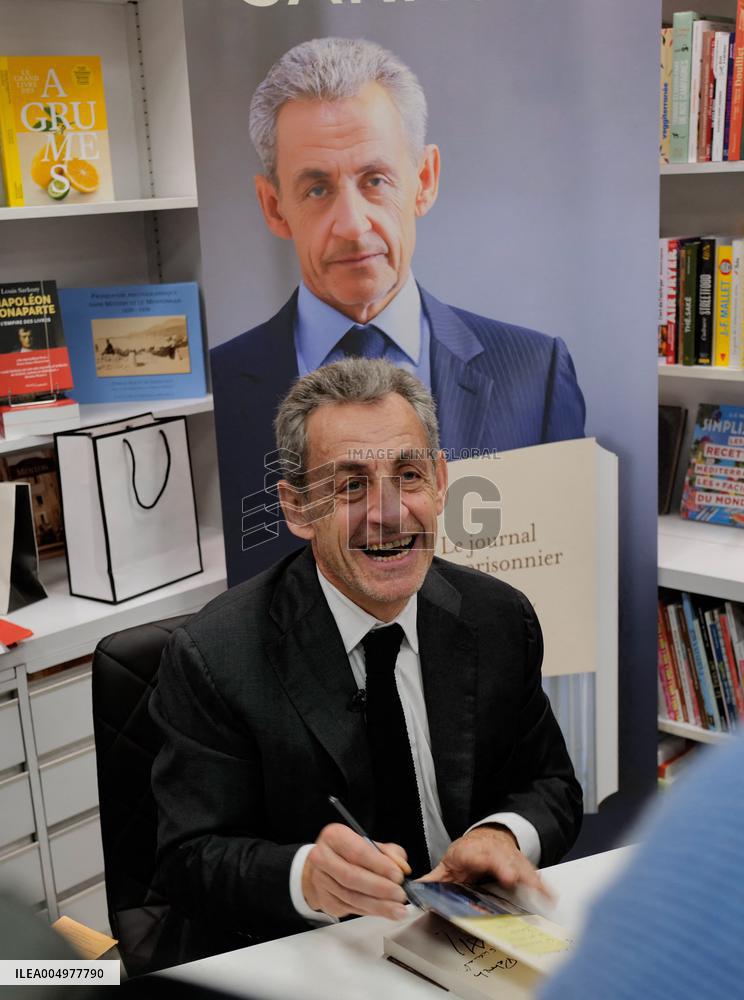 Nicolas Sarkozy At Public Book Signing - France