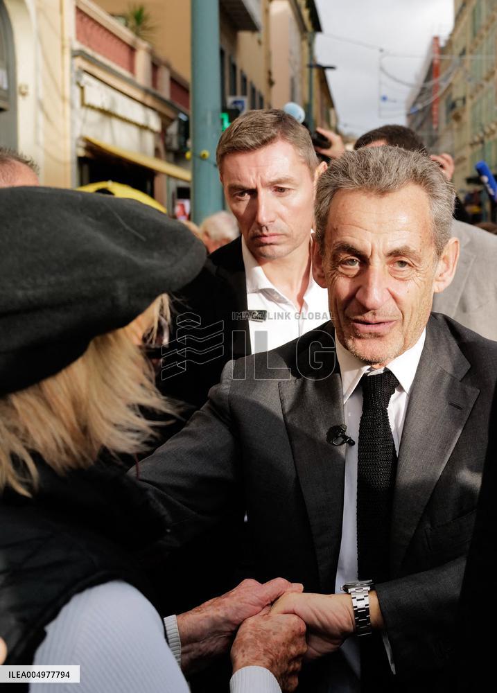 Nicolas Sarkozy At Public Book Signing - France