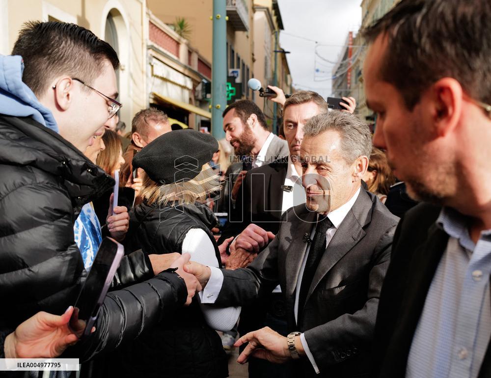 Nicolas Sarkozy At Public Book Signing - France