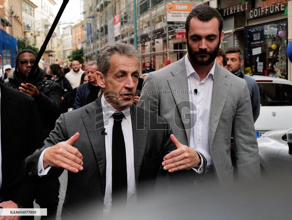Nicolas Sarkozy At Public Book Signing - France
