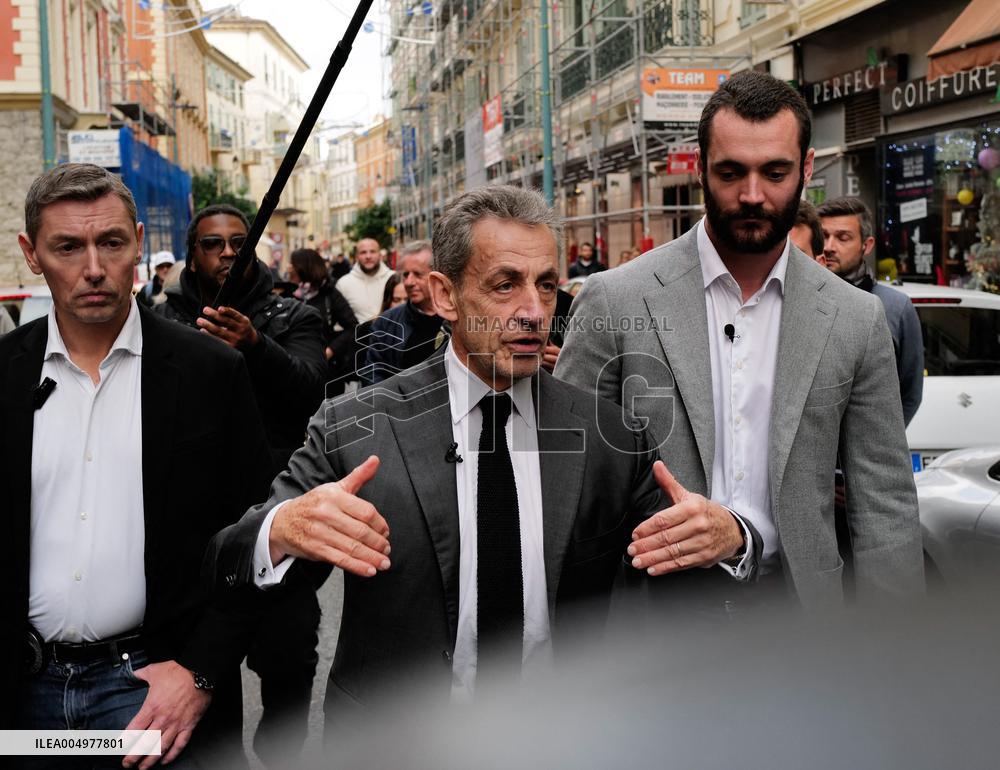 Nicolas Sarkozy At Public Book Signing - France