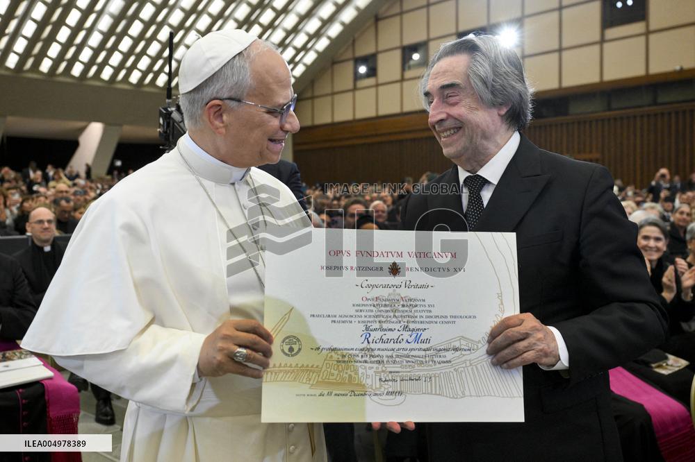 Riccardo Muti Conducts A Concert For Pope Leo XIV - Vatican