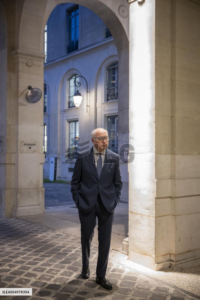 Laurent Fabius Portrait - Paris