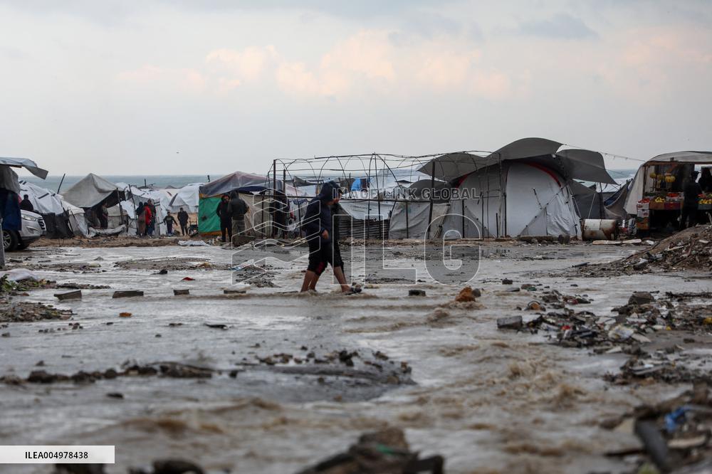 Winter Storm in Gaza City - Palestine