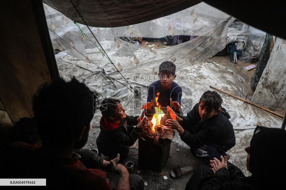 Winter Storm in Gaza City - Palestine