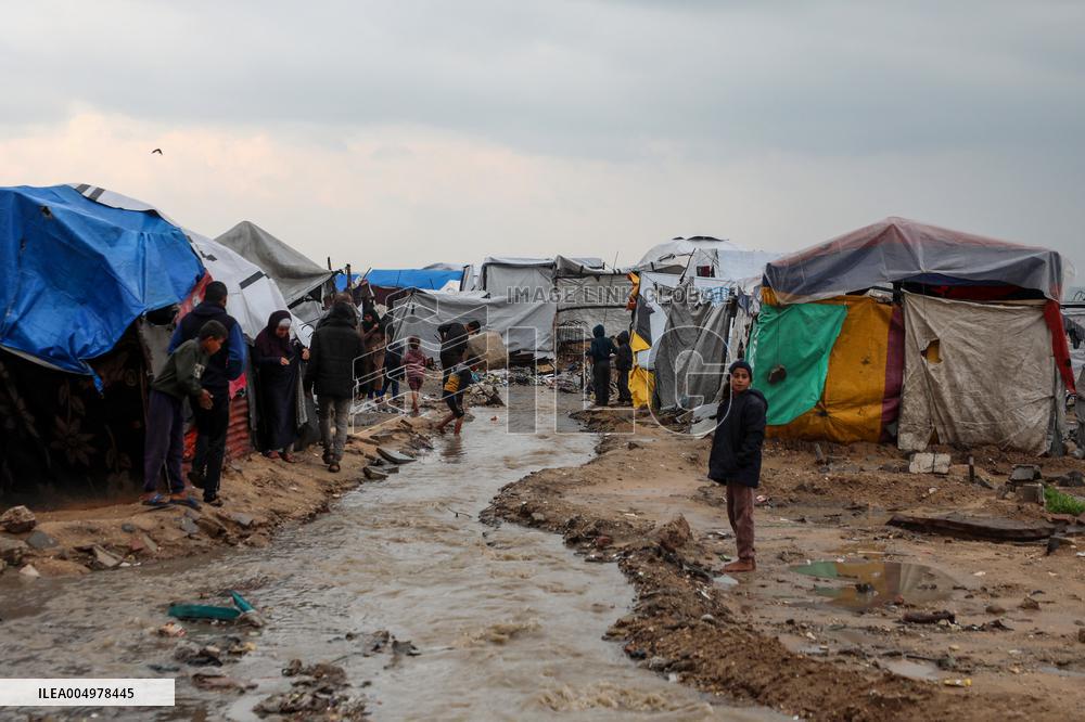 Winter Storm in Gaza City - Palestine