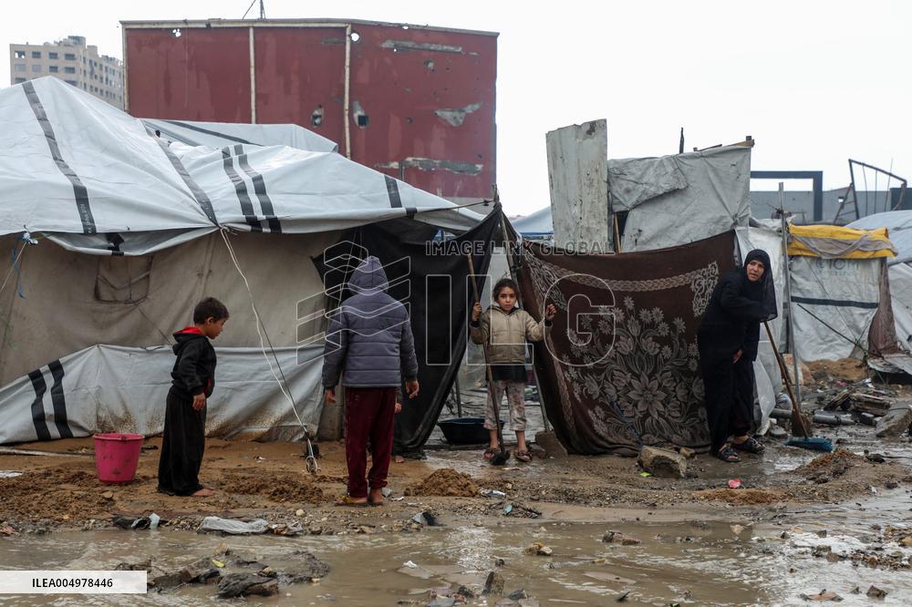 Winter Storm in Gaza City - Palestine