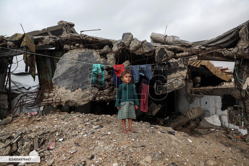 Winter Storm in Gaza City - Palestine