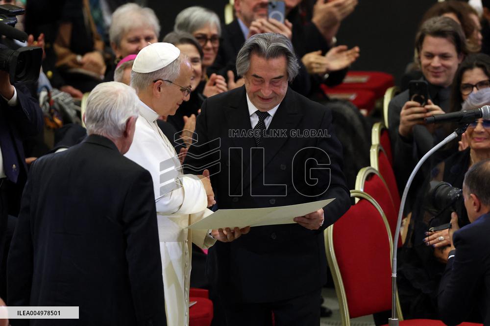 Riccardo Muti Conducts A Concert For Pope Leo XIV - Vatican