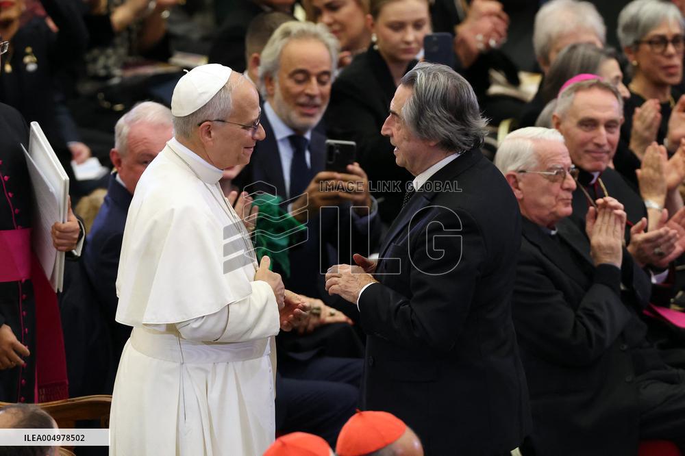 Riccardo Muti Conducts A Concert For Pope Leo XIV - Vatican
