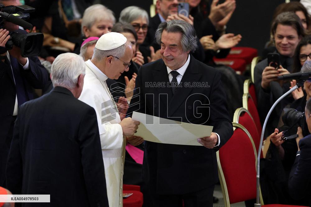 Riccardo Muti Conducts A Concert For Pope Leo XIV - Vatican