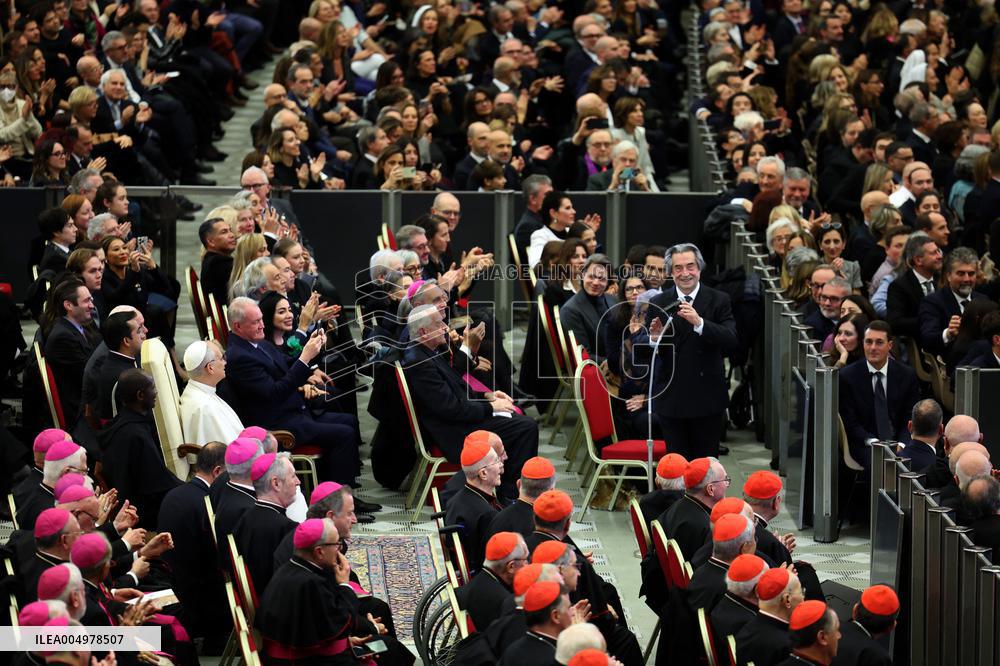 Riccardo Muti Conducts A Concert For Pope Leo XIV - Vatican