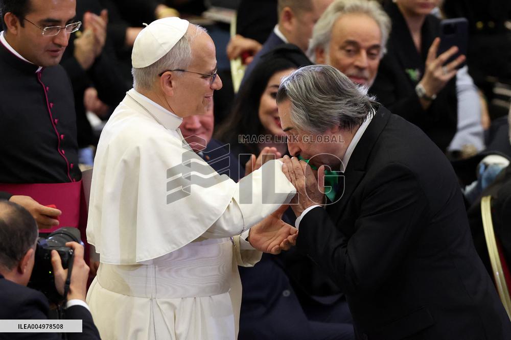Riccardo Muti Conducts A Concert For Pope Leo XIV - Vatican