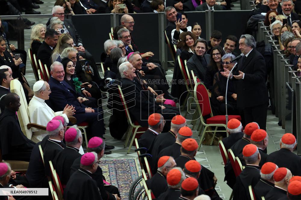 Riccardo Muti Conducts A Concert For Pope Leo XIV - Vatican