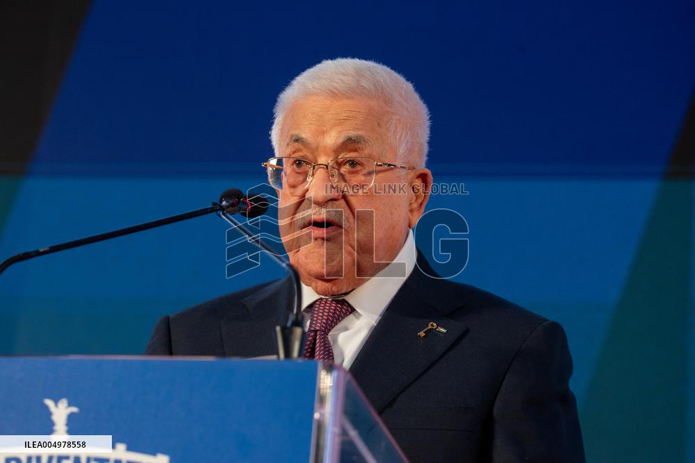 Palestinian President Mahmoud Abbas in Italy - Rome