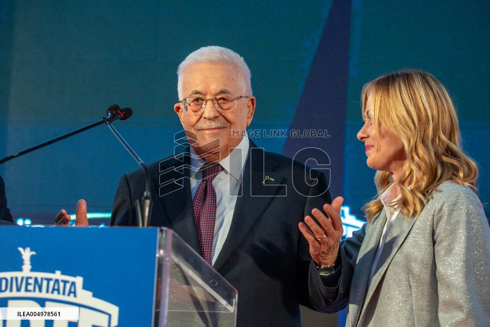 Palestinian President Mahmoud Abbas in Italy - Rome