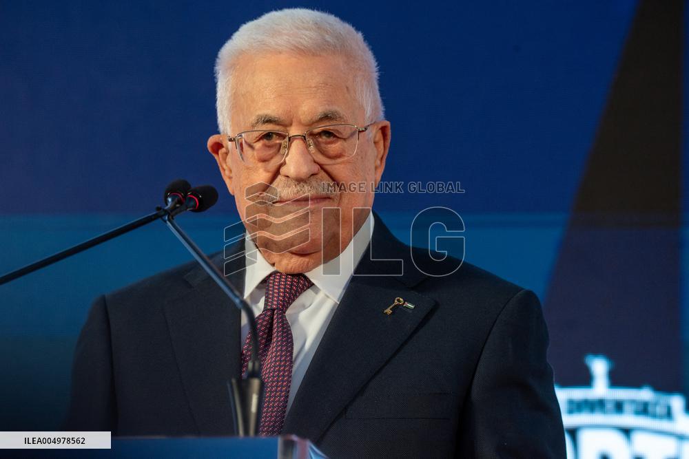 Palestinian President Mahmoud Abbas in Italy - Rome