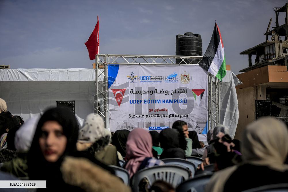 Turkey Reopens Gaza City School - Palestine