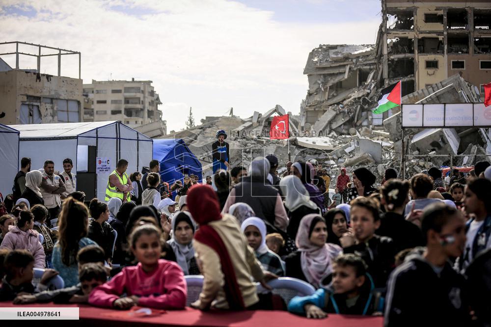 Turkey Reopens Gaza City School - Palestine