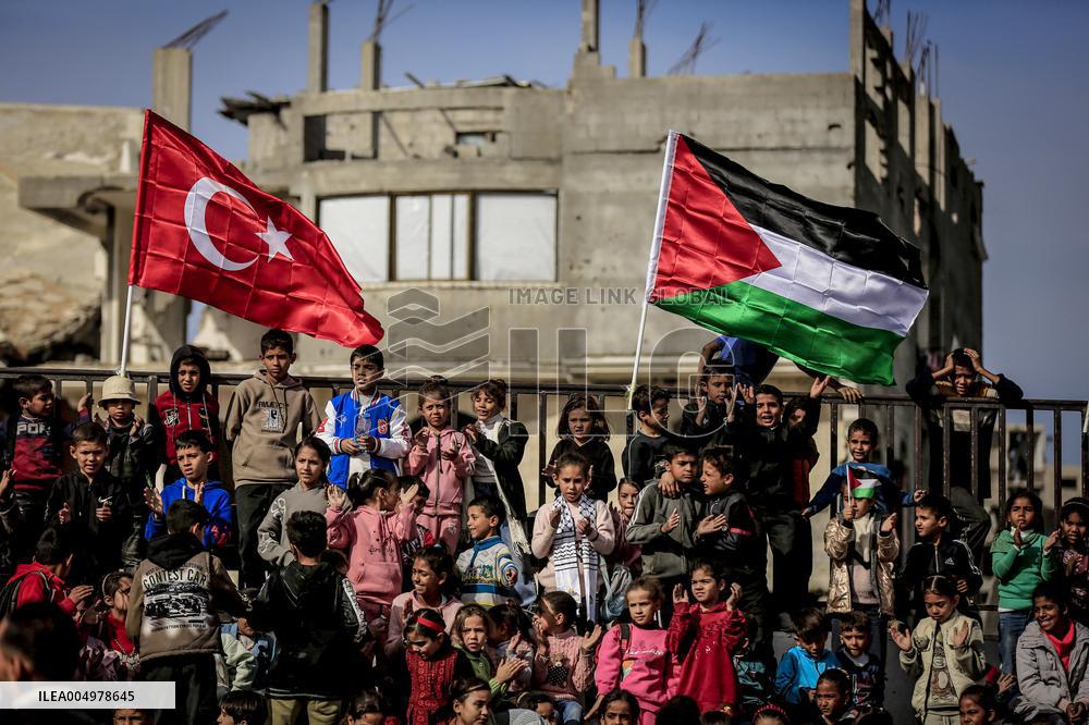 Turkey Reopens Gaza City School - Palestine