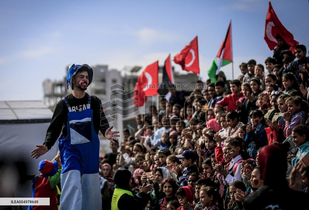 Turkey Reopens Gaza City School - Palestine