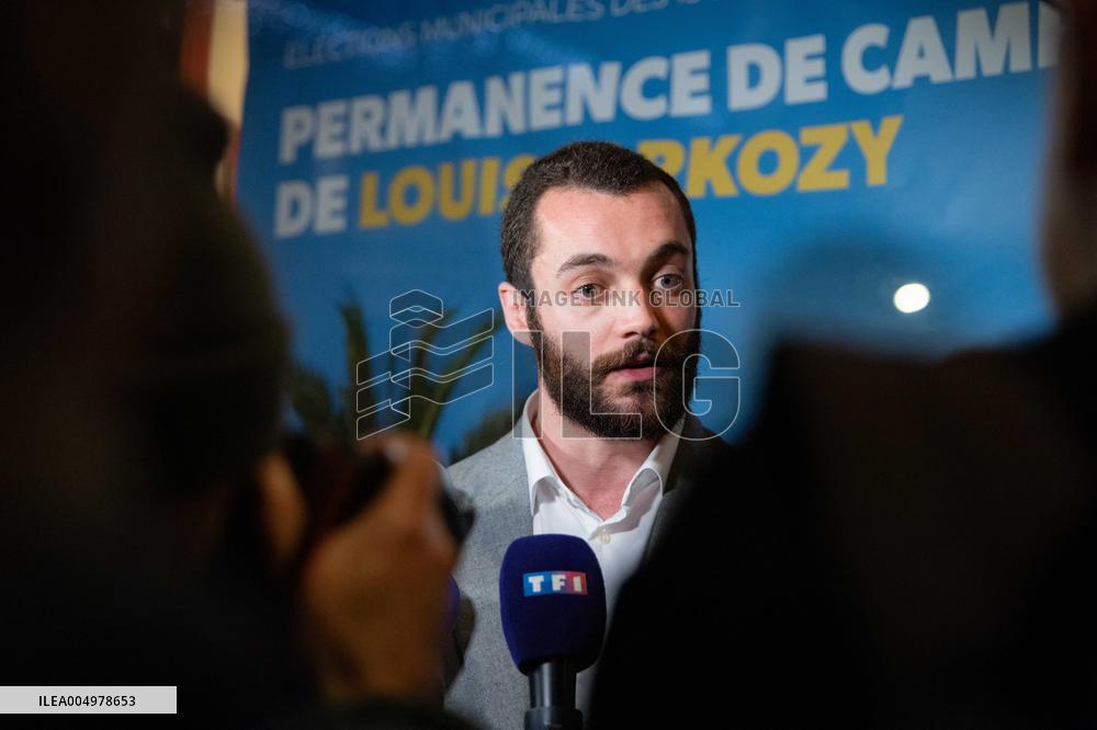 Louis Sarkozy Gives Press Conference - Menton