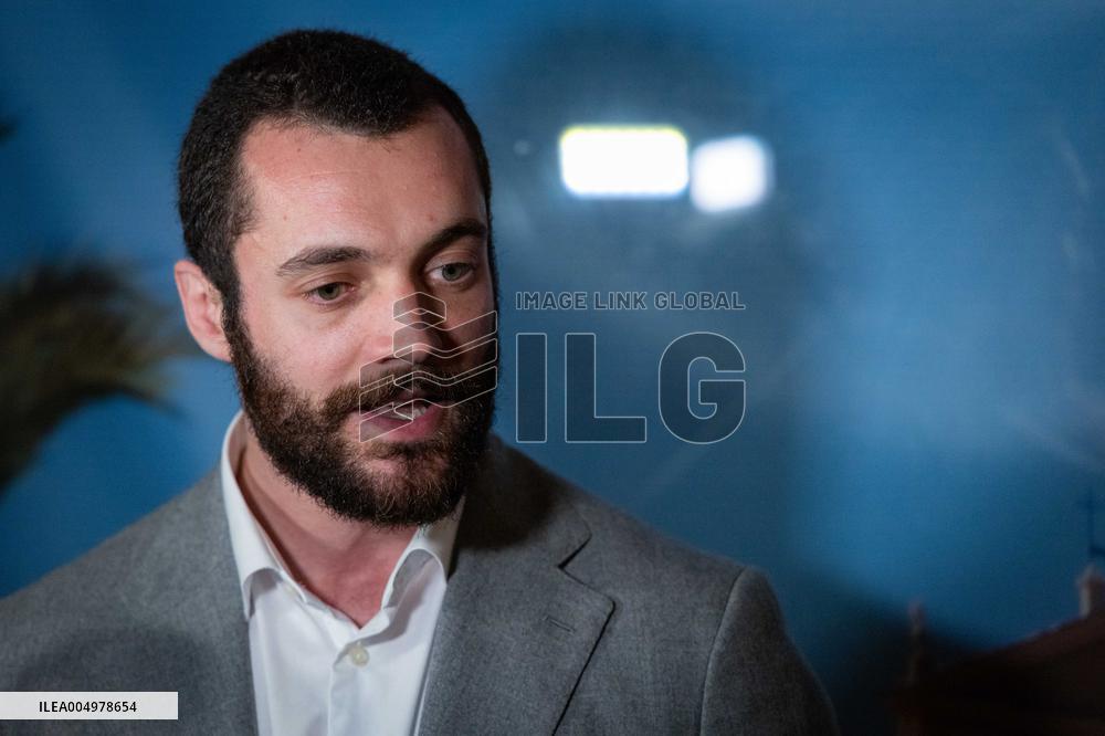 Louis Sarkozy Gives Press Conference - Menton