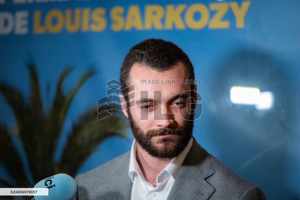 Louis Sarkozy Gives Press Conference - Menton