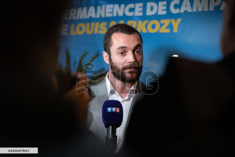 Louis Sarkozy Gives Press Conference - Menton