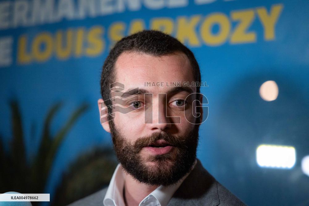 Louis Sarkozy Gives Press Conference - Menton
